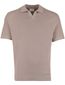 Poloshirt beige v hals Profuomo normale fit korte mouw