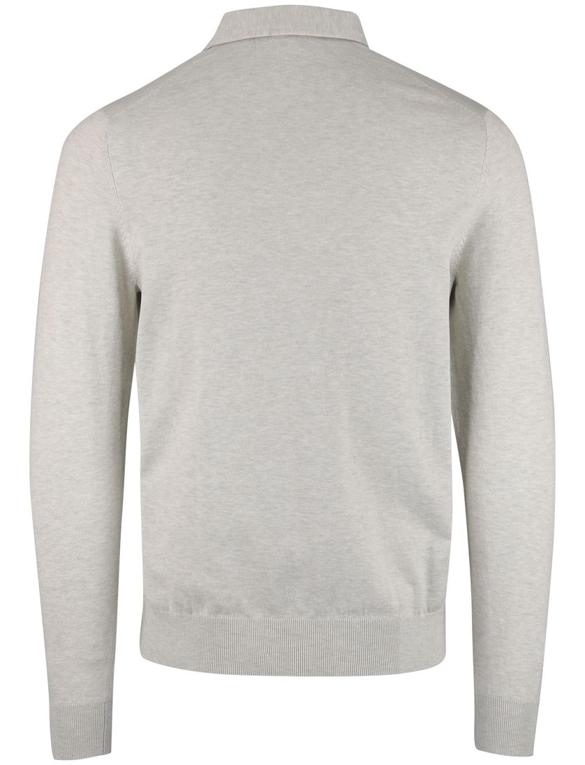 Poloshirt Profuomo groen gemeleerd