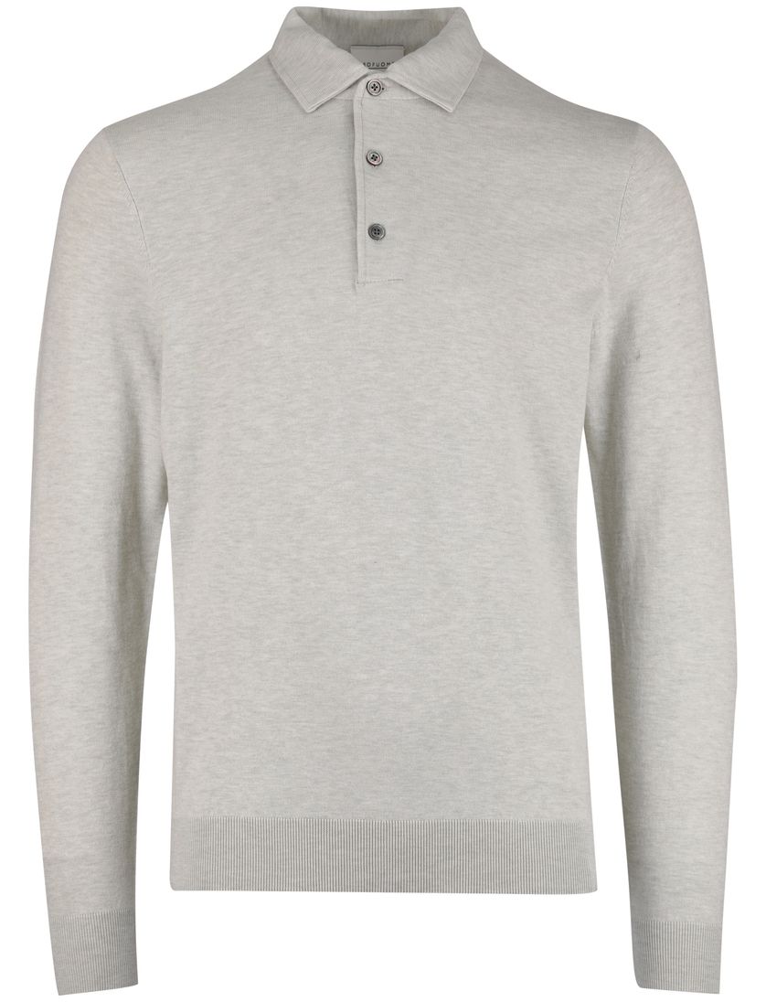 Poloshirt Profuomo groen gemeleerd