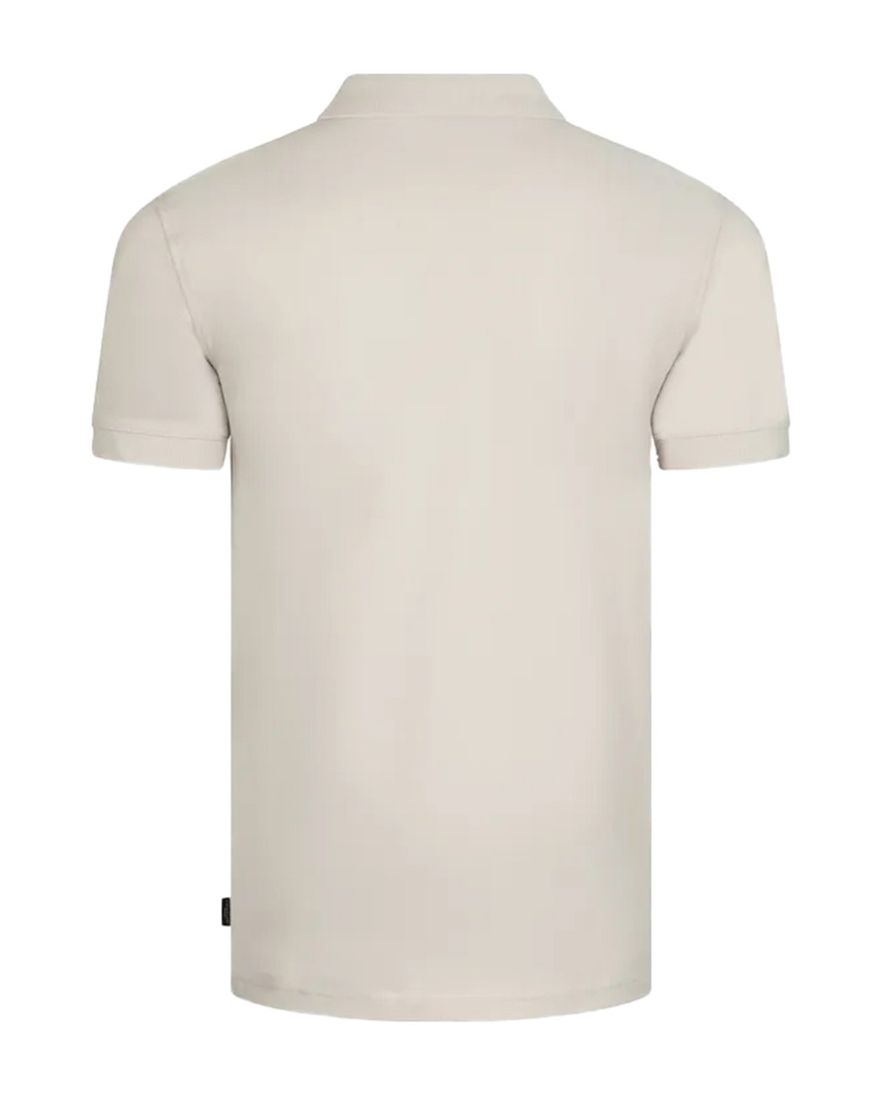 Cavallaro Mielos polo beige korte mouw 3-knoops