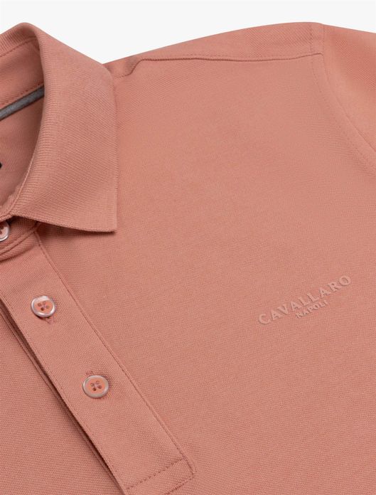Cavallaro Mielos Polo koraal roze korte mouw
