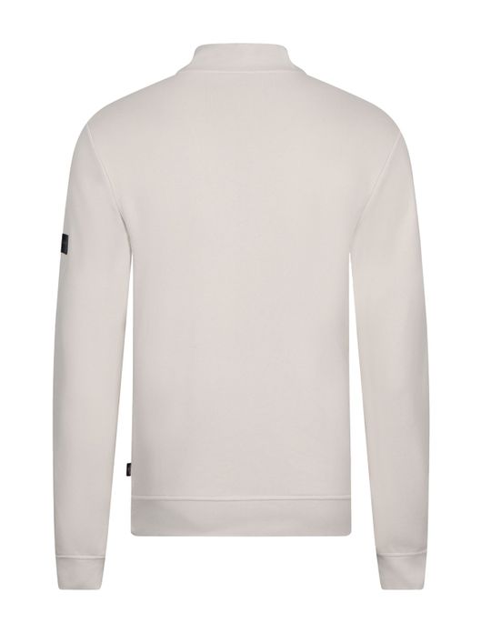 Cavallaro Diagono half zip trui wit