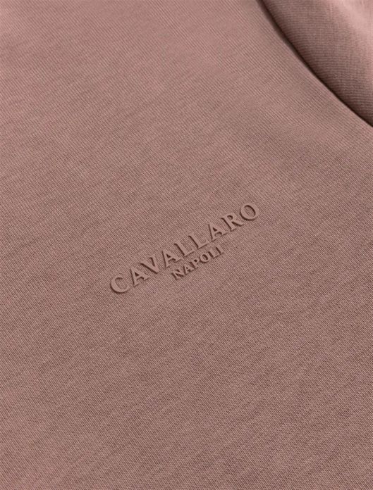 Cavallaro Diagono half zip trui roze