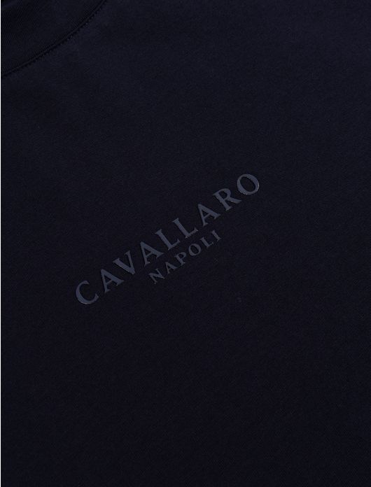 Cavallaro Darione t-shirt donkerblauw katoen
