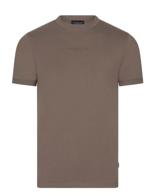 Cavallaro Cavallaro Darione t-shirt bruin katoen ronde hals