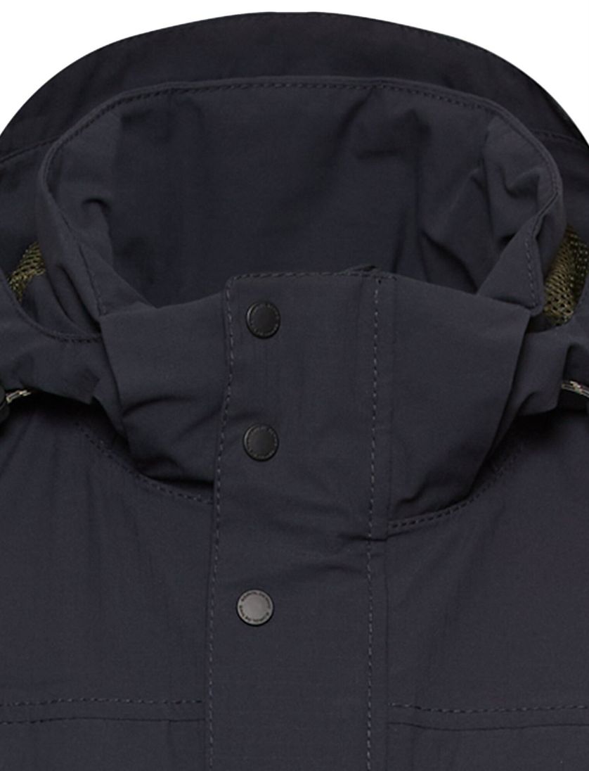 parka jas Camel active navy met capuchon