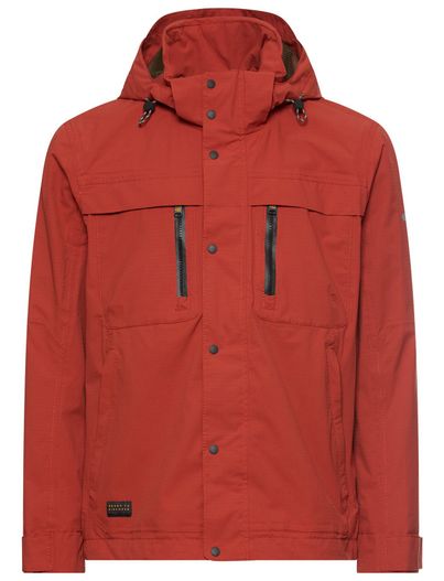 Camel Active Camel active parka jas rood dubbele borstzak