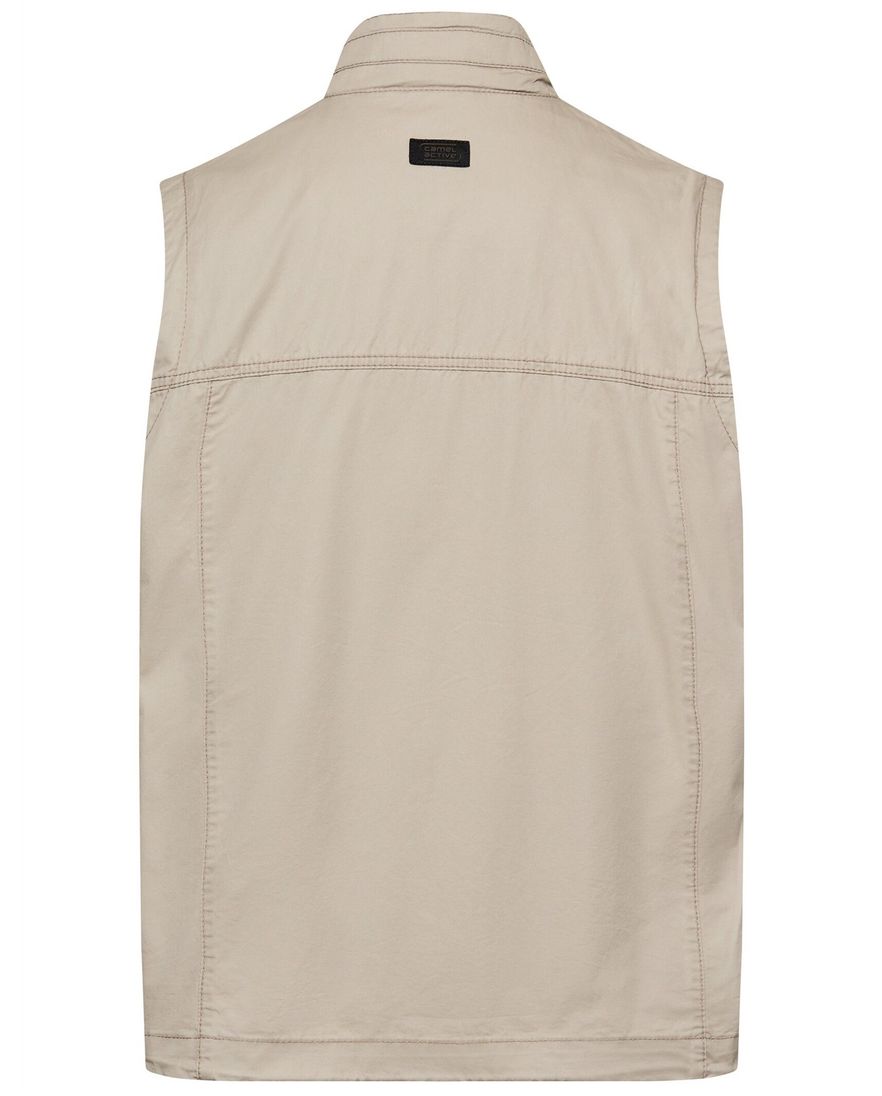 Camel active bodywarmer beige met borstzakken