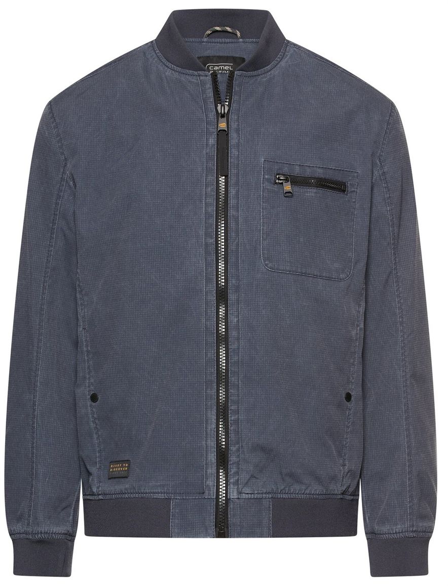 Camel active bomberjack blauw met borstzak