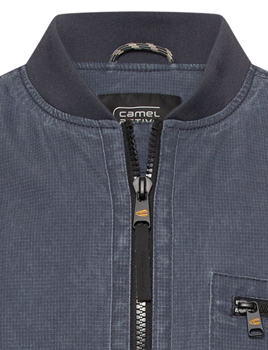 Camel active bomberjack blauw met borstzak