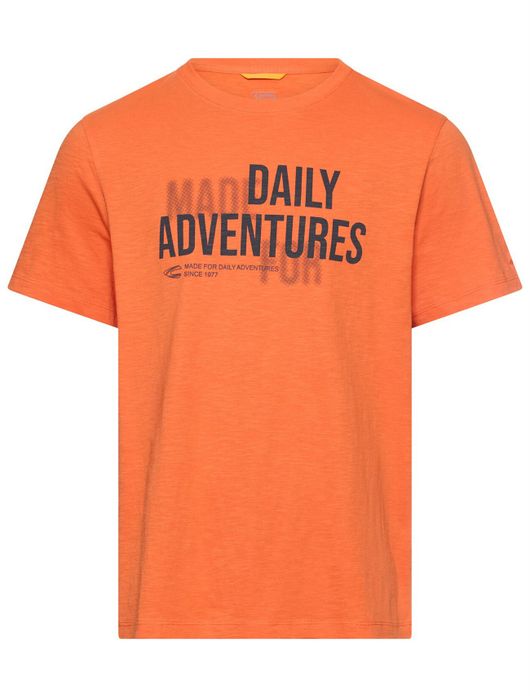 Camel Active t-shirt oranje korte mouw