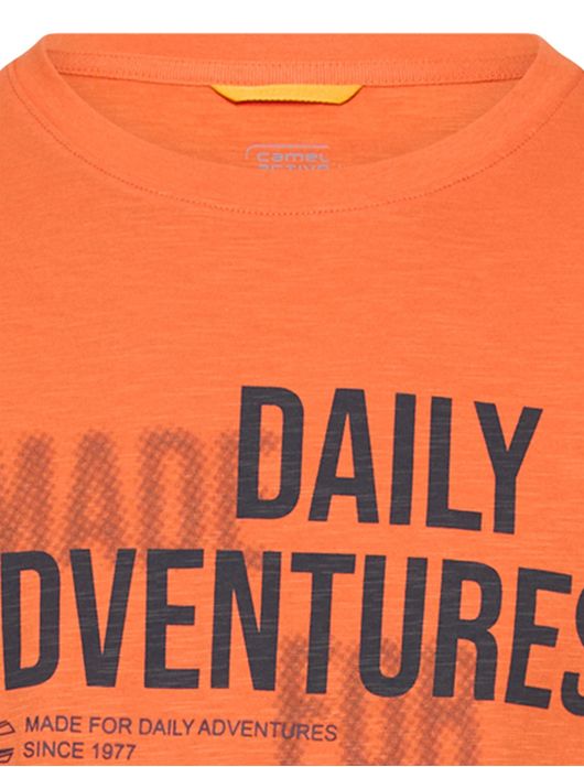 Camel Active t-shirt oranje korte mouw