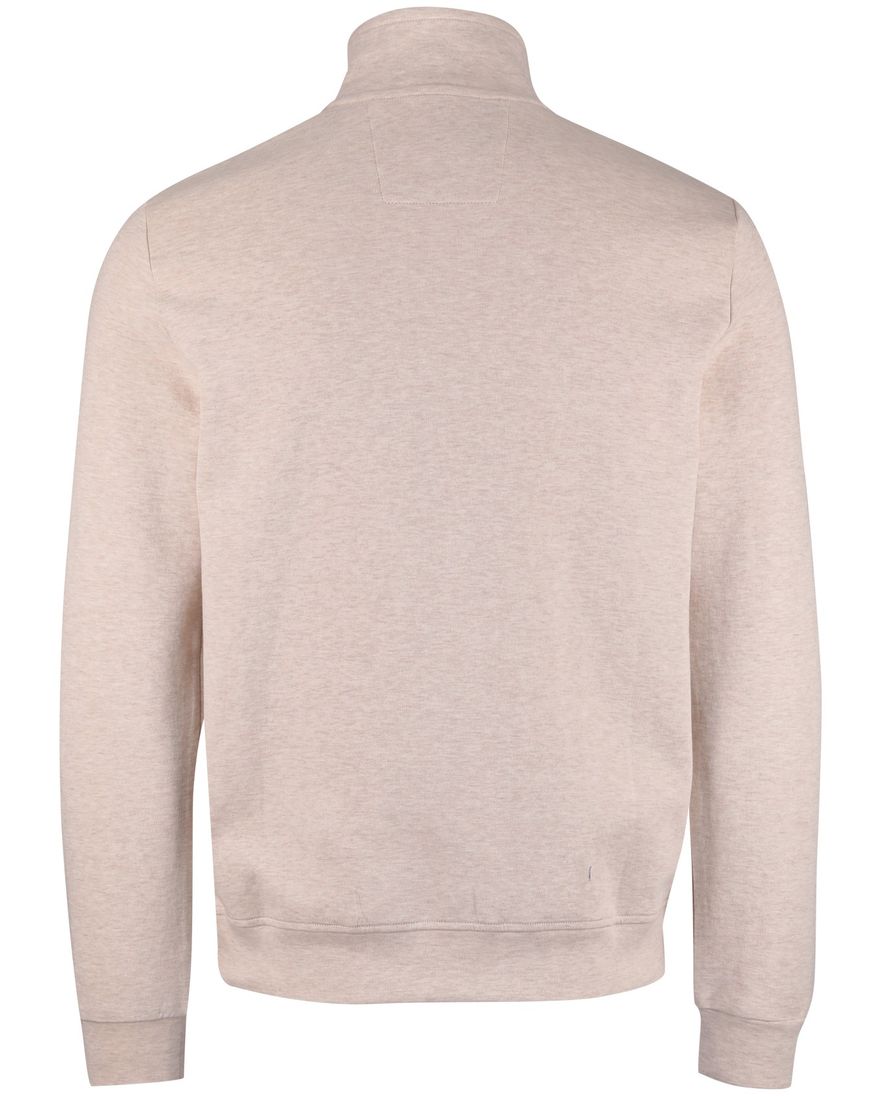 Beige trui half zip New Zealand normale fit