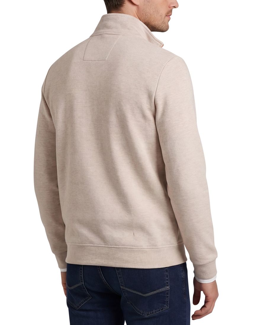 Beige trui half zip New Zealand normale fit