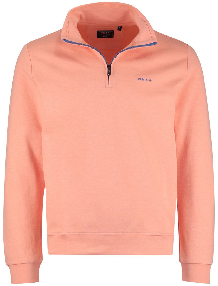 Trui half zip oranje New Zealand normale fit