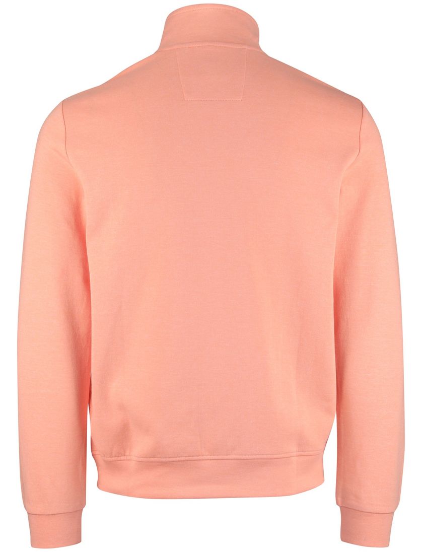 Trui half zip oranje New Zealand normale fit