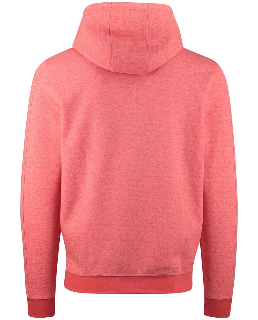 rode hoodie New Zealand merkt tekst