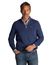 Trui New Zealand blauw half zip normale fit structuur