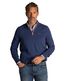 Trui New Zealand blauw half zip normale fit structuur