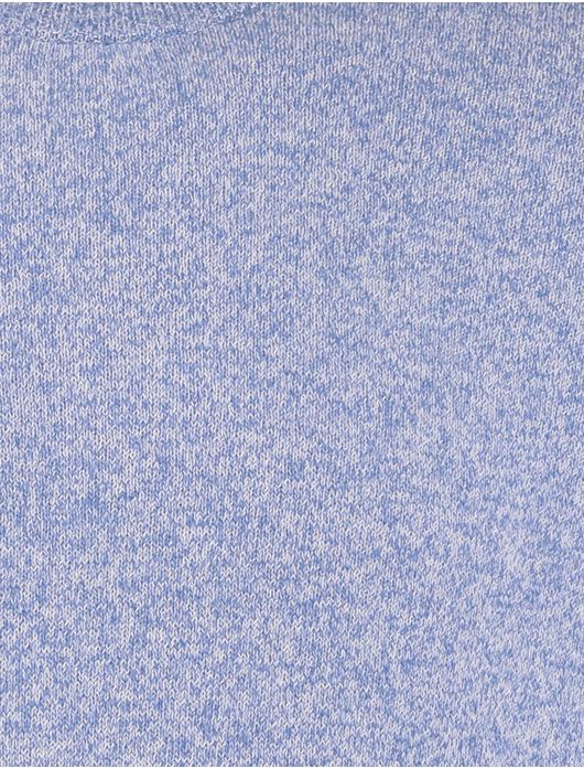 New Zealand trui gemeleerd blauw ronde hals