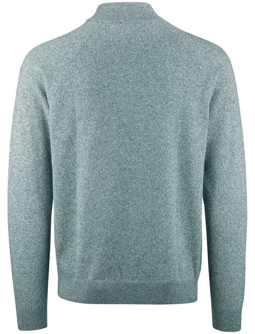 New Zealand trui half zip groen