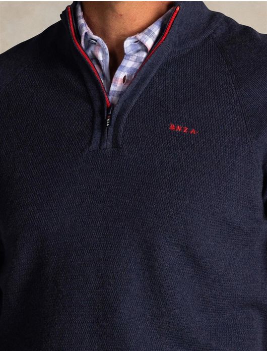 New Zealand trui donkerblauw gemeleerd
