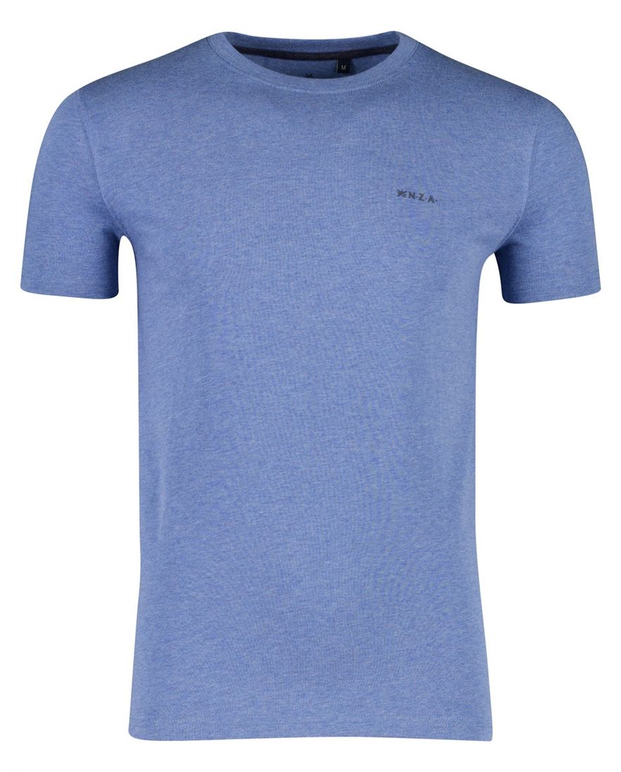 NZA t-shirt ronde hals blauw gemeleerd
