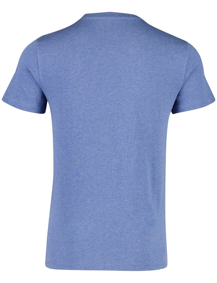 Blauw t-shirt NZA gemeleerd normale fit