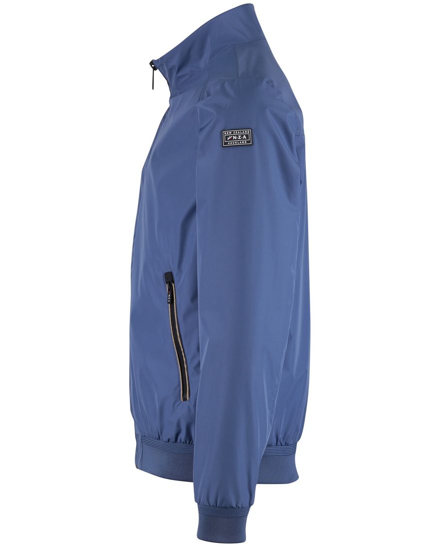 Zomerjas blauw New Zealand zwarte rits zonder capuchon