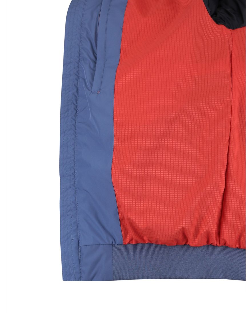 Zomerjas blauw New Zealand zwarte rits zonder capuchon