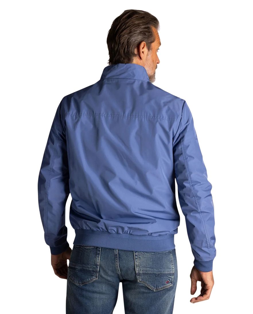 Zomerjas blauw New Zealand zwarte rits zonder capuchon