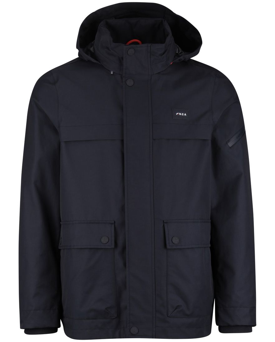 Zomerjas donkerblauw New Zealand waterdicht afneembare capuchon