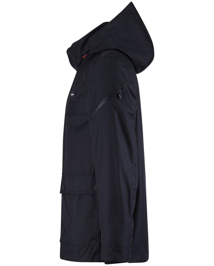 Zomerjas donkerblauw New Zealand waterdicht afneembare capuchon