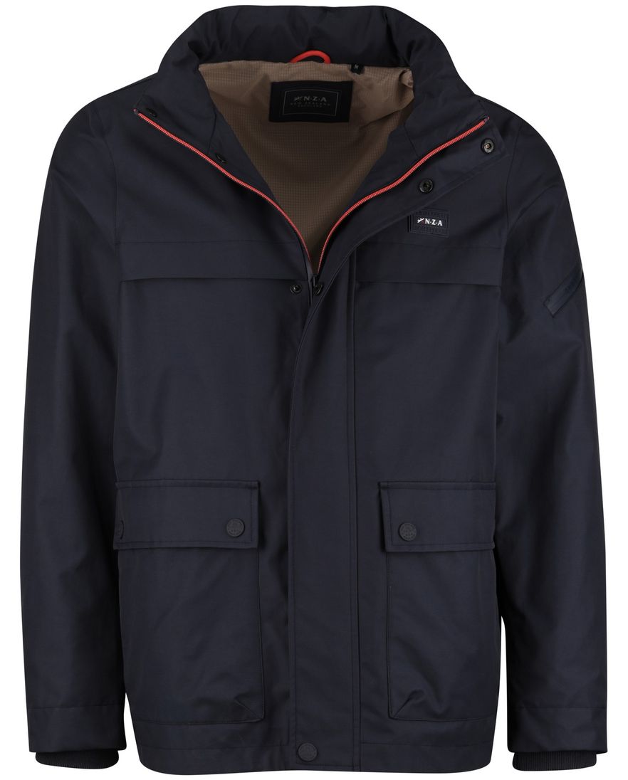 Zomerjas donkerblauw New Zealand waterdicht afneembare capuchon