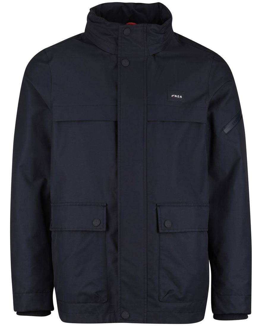 Zomerjas donkerblauw New Zealand waterdicht afneembare capuchon