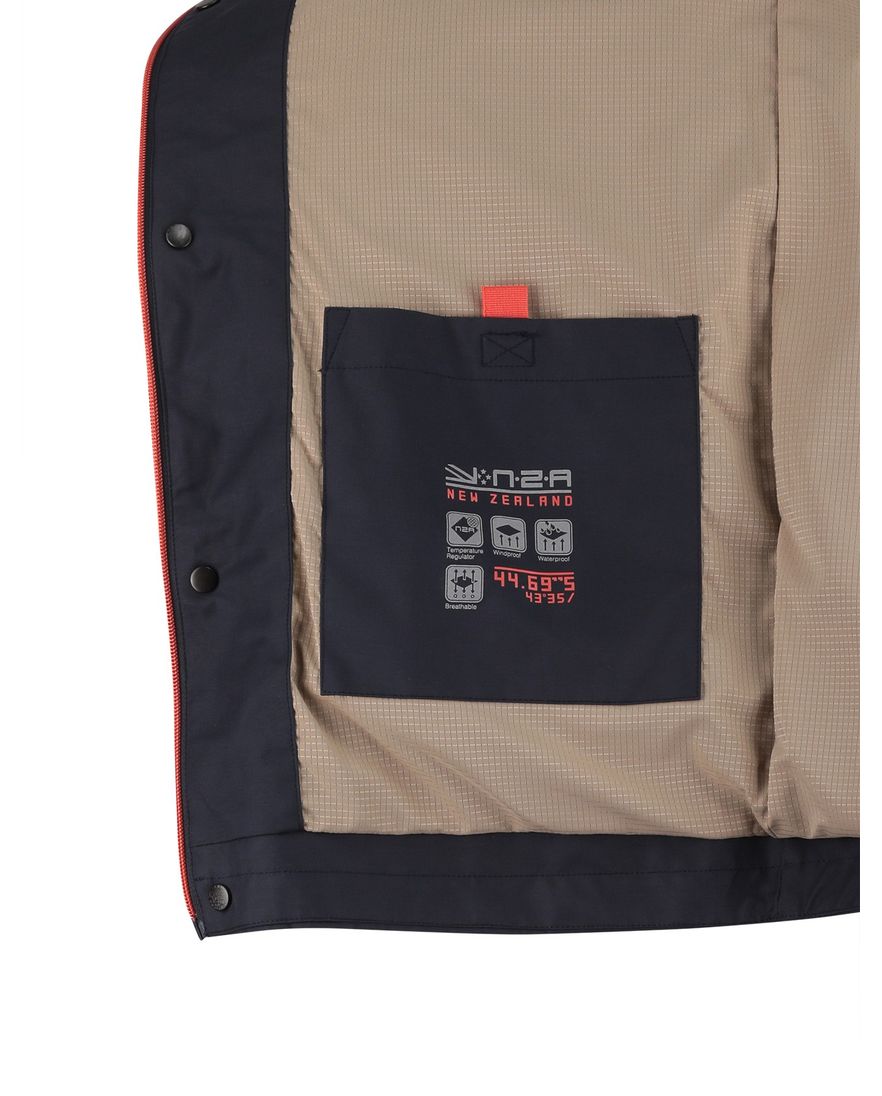 Zomerjas donkerblauw New Zealand waterdicht afneembare capuchon