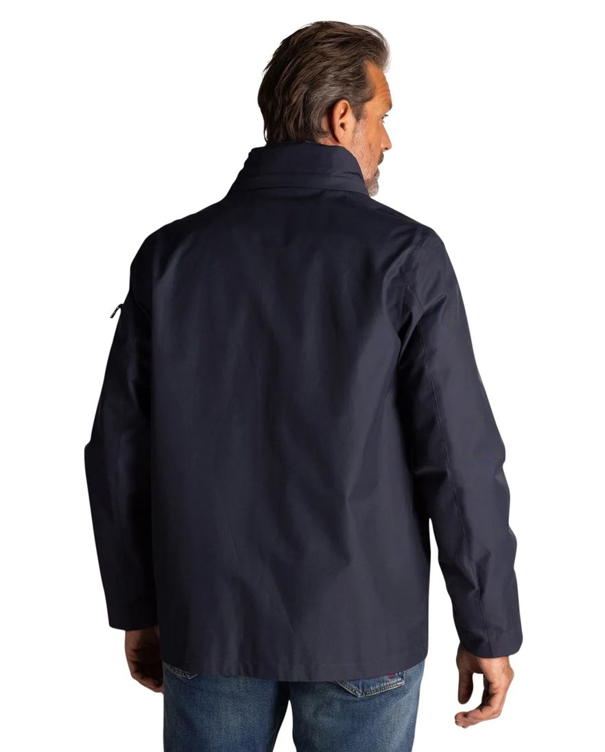 Zomerjas donkerblauw New Zealand waterdicht afneembare capuchon