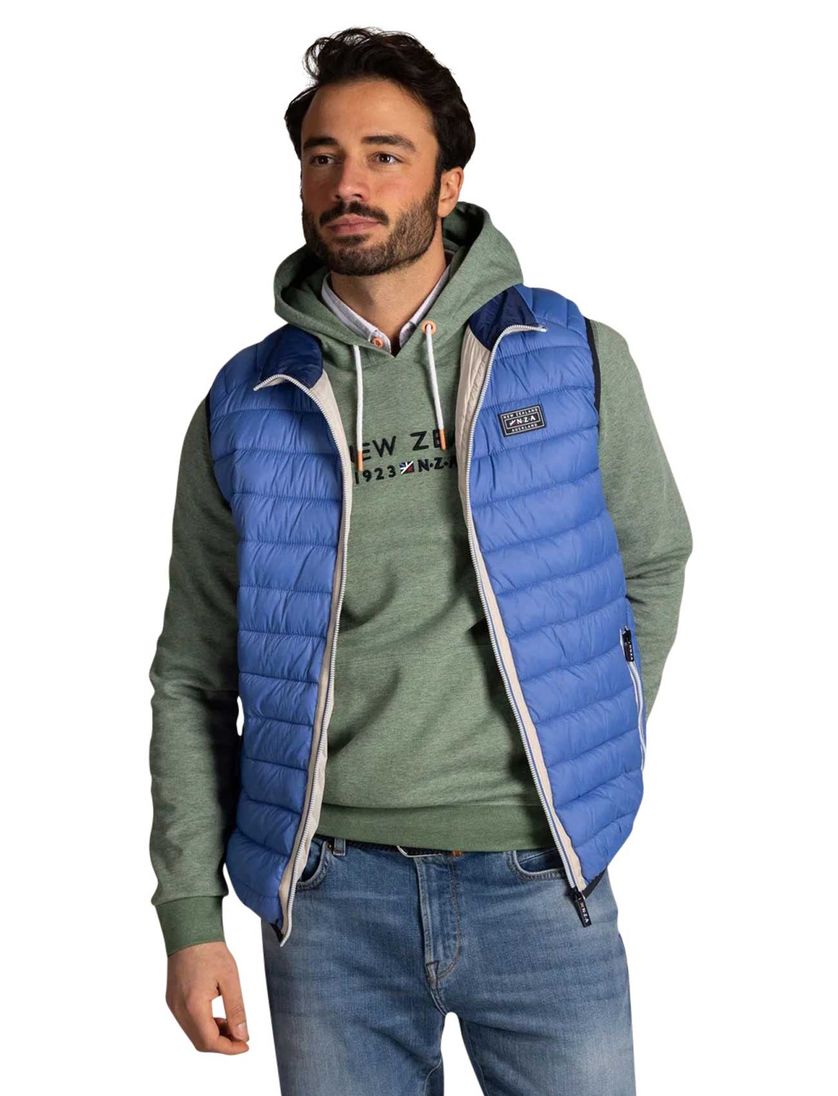 Blauwe bodywarmer New Zealand