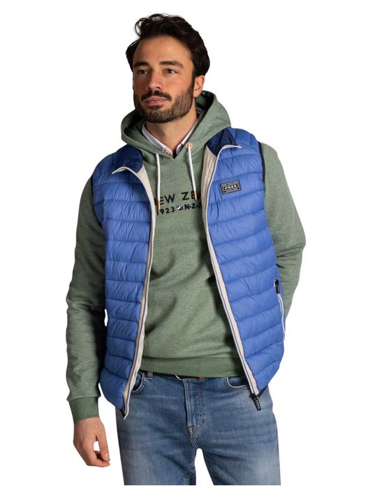 NZA bodywarmer blauw gewatteerd