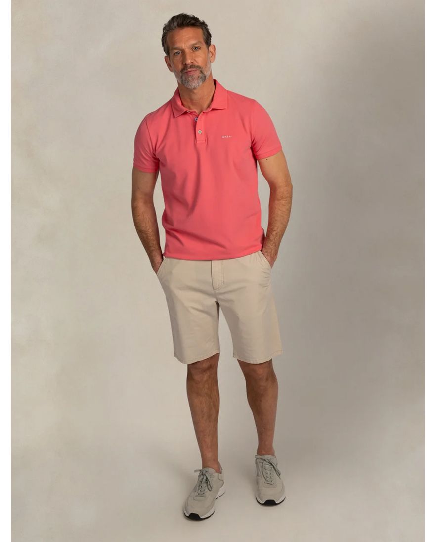 Roze poloshirt New Zealand normale fit