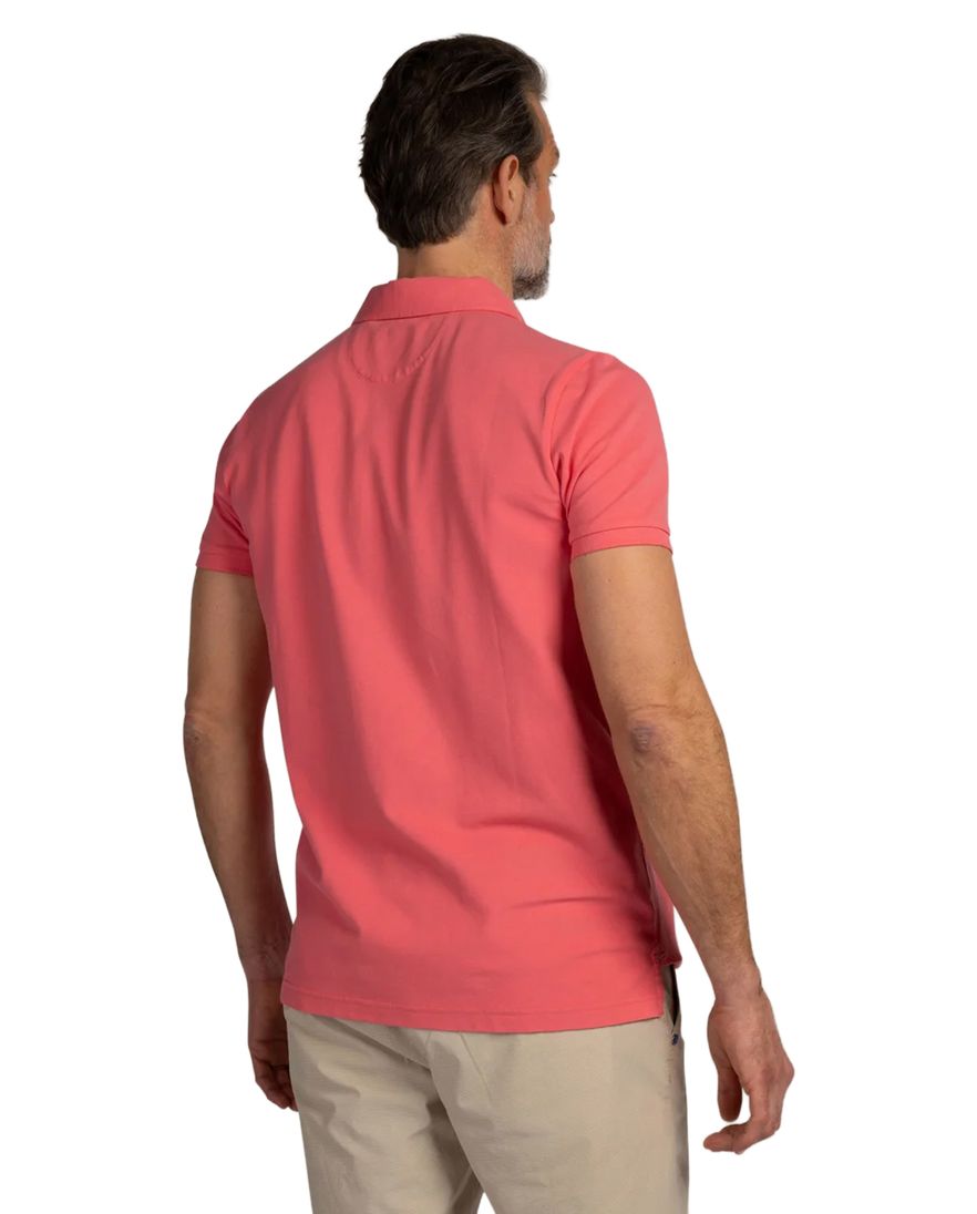 Roze poloshirt New Zealand normale fit