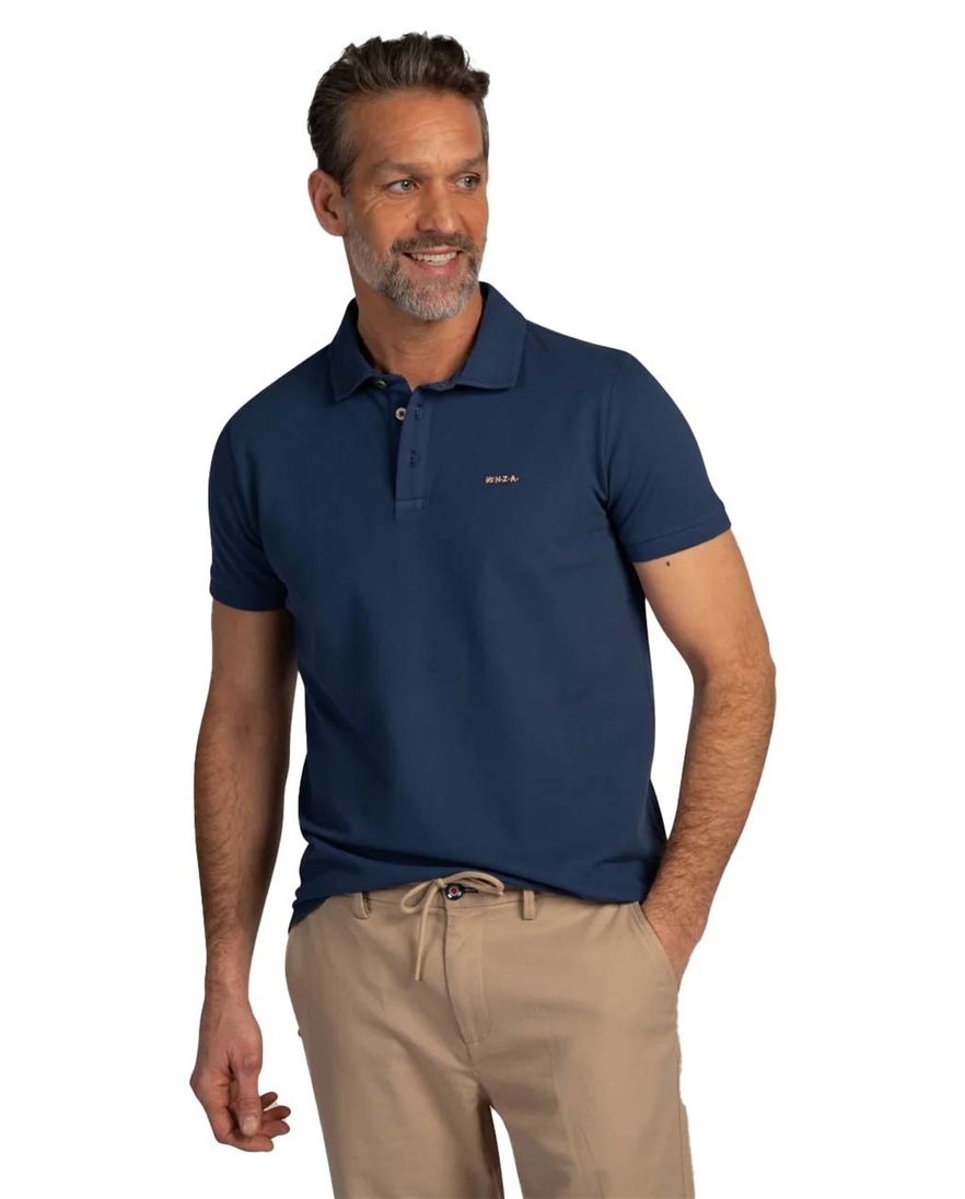 Blauwe poloshirt New Zealand