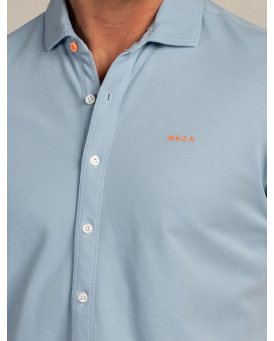 Casual New Zealand overhemd lichtblauw katoen