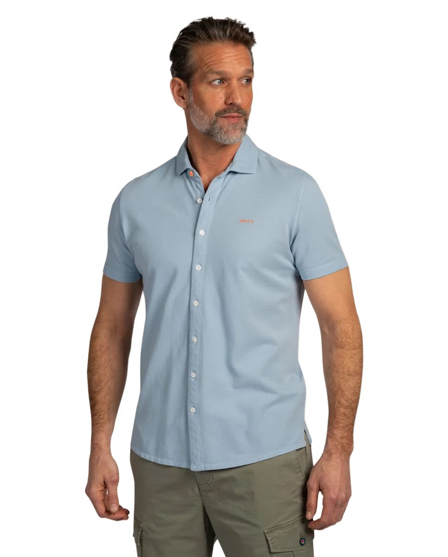 Casual New Zealand overhemd lichtblauw katoen