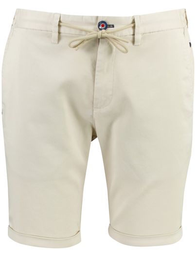 New Zealand Bermuda creme New Zealand lyocell met elastische band en omslag