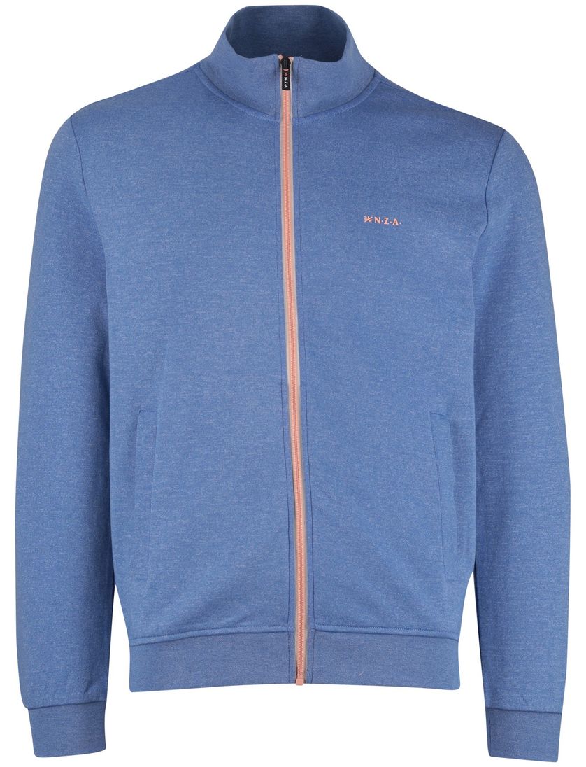 Vest blauw New Zealand zonder capuchon normale fit