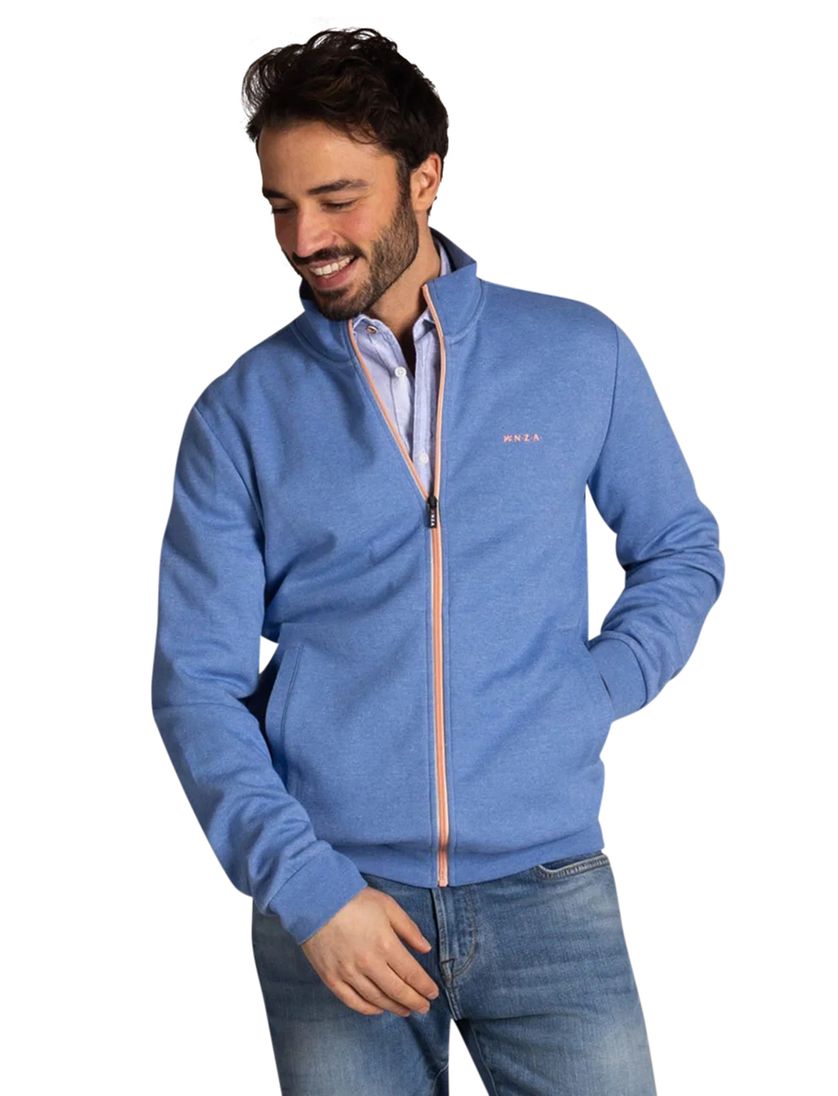 Vest blauw New Zealand zonder capuchon normale fit