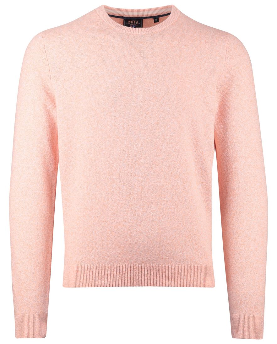 oranje gemeleerde trui New Zealand ronde hals