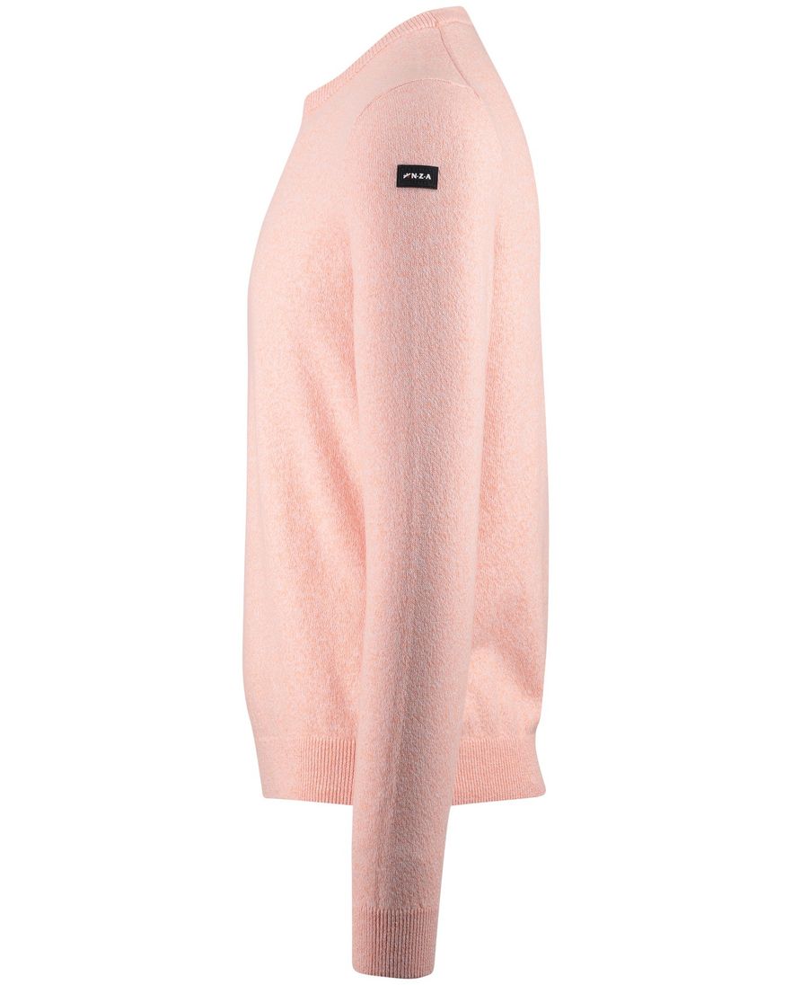 oranje gemeleerde trui New Zealand ronde hals