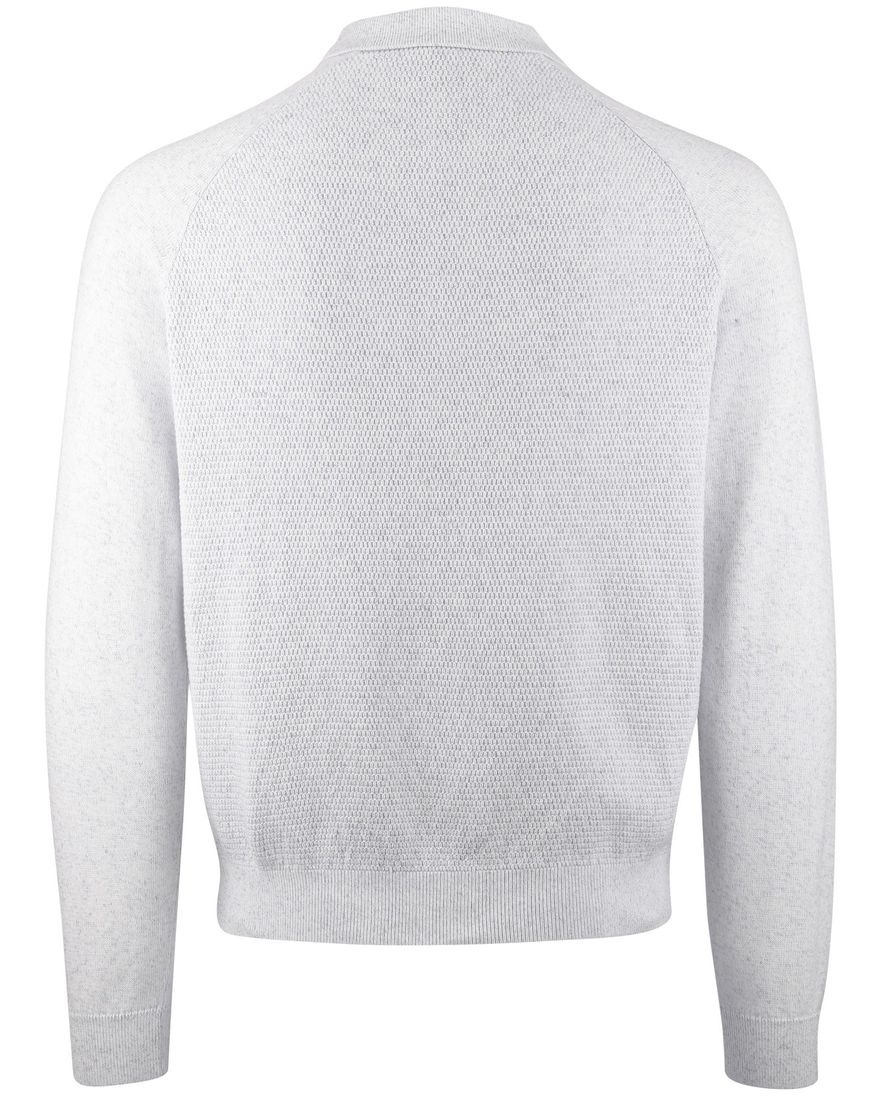 lichtblauwe trui New Zealand polokraag